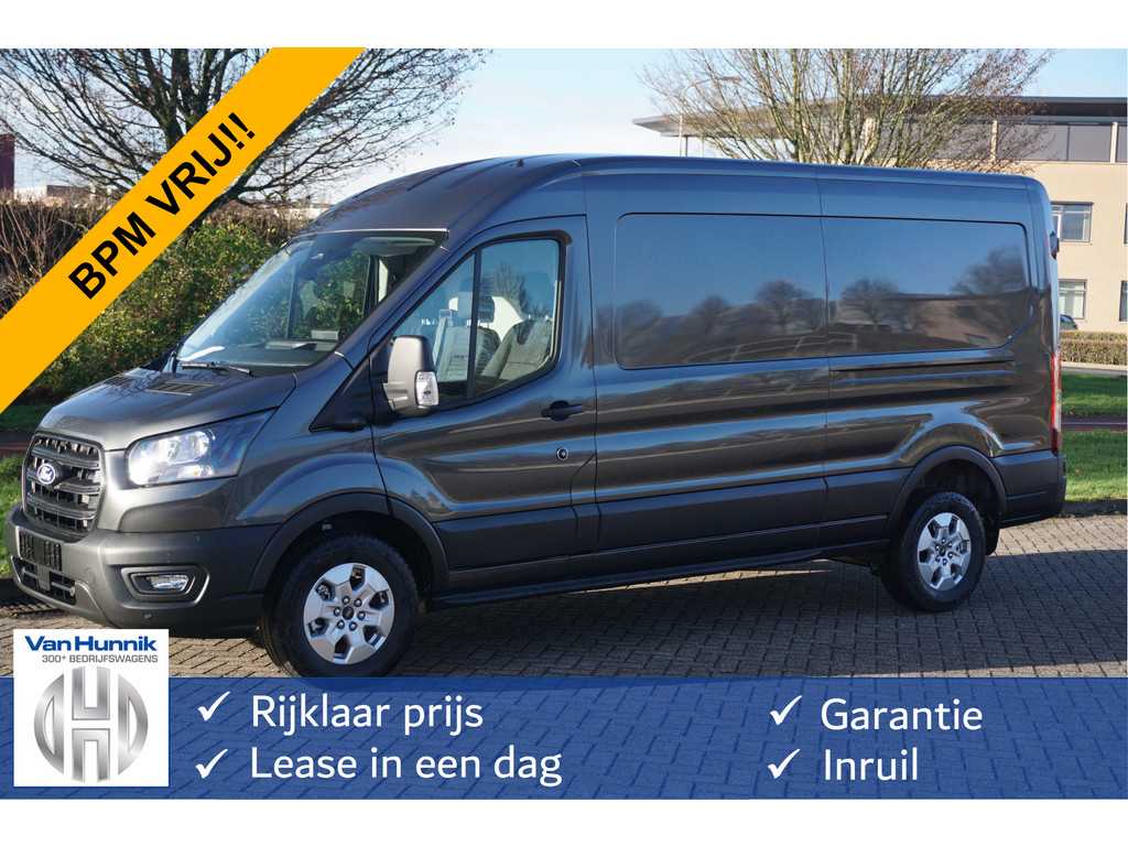 Ford Transit 350L 130PK L3H2 BPM VRIJ!! 10" Navi, 360° Cam, Adap. Cruise, LM Velgen!! NR. 776