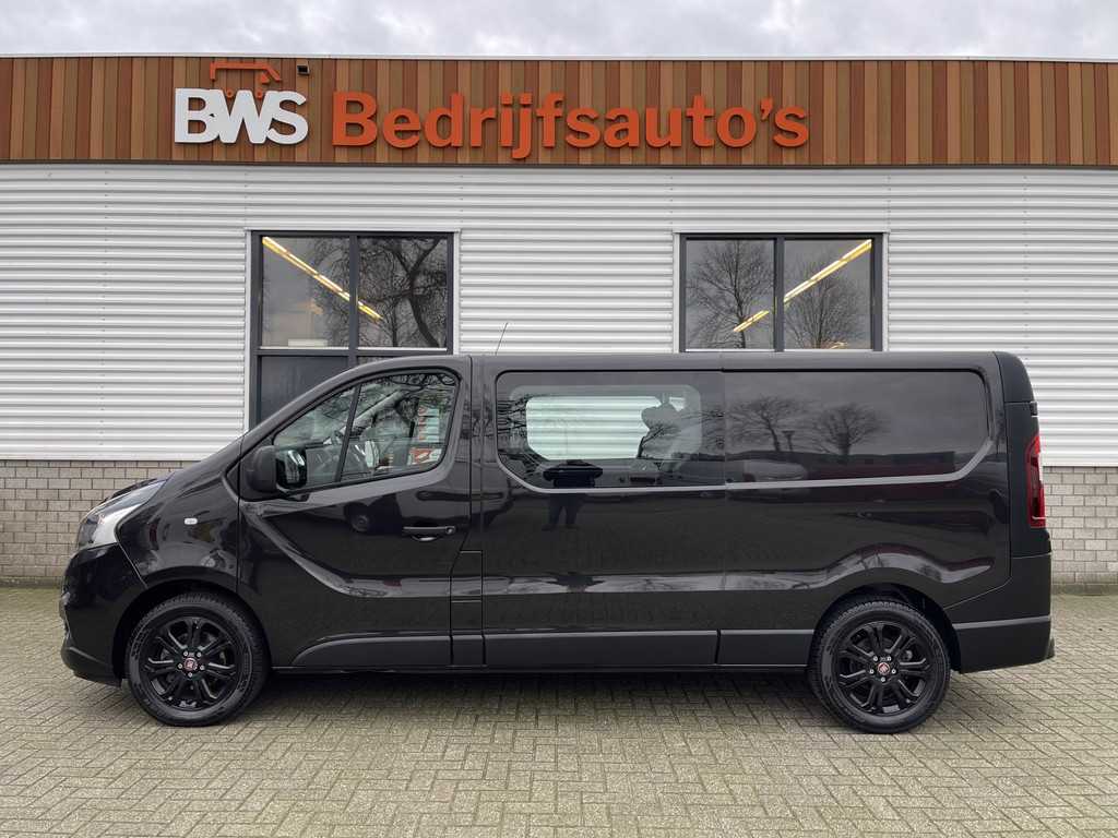 Fiat Talento 1.6 MJ 125pk EcoJet L2H1 DC 6 persoons / vaste prijs rijklaar € 19.950 ex btw / lease vanaf € 375 / zwart metallic / airco / cruise / navigatie / lichtmetalen velgen / trekhaak / isofix !
