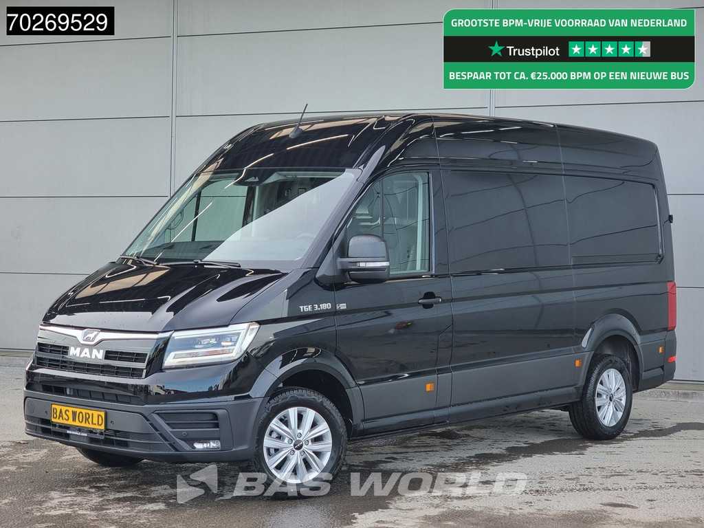 MAN TGE 3.180 Automaat 2025 model Facelift L3H3 Navi CarPlay Camera L2H2 11m3 Airco Cruise control