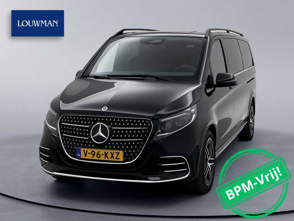 Mercedes-Benz V-klasse 300d 4-MATIC Extra Lang AMG Avantgarde BPM-Vrij Dubbele Cabine 360 Graden Camera Elektrische Schuifdeuren Multibeam LED Adaptieve Cruise Control