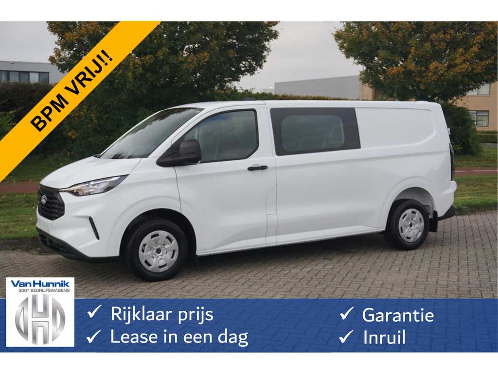 Ford Transit Custom 320L 150PK Trend Dubbel Cabine BPM VRIJ!! 13" Sync4 Apple CP/Android A. Cam, LED!! NR. 841