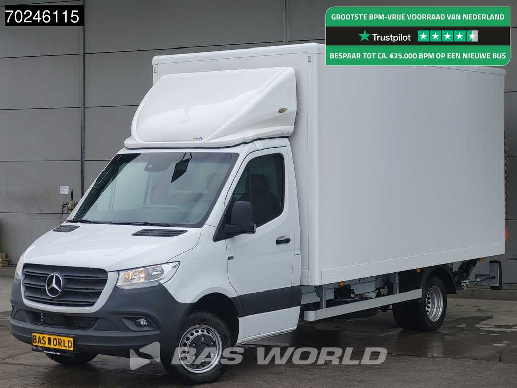 Mercedes Sprinter 515 CDI Automaat Laadklep Dubbellucht Bakwagen MBUX Airco Cruise MBUX Koffer Meubelbak 21m3 Airco Cruise control