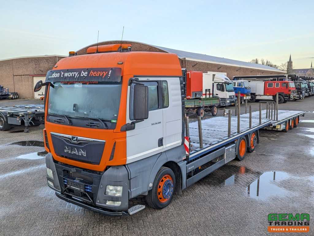 MAN TGX 26.500 6x2/4 LL Euro6 - Retarder + Recker FZ3 3-Assige Aanhanger - Uitschuifbaar 3342
