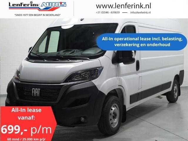 Fiat Ducato 2.2 MultiJet 140 pk L3H2 All-In Operational Lease, Airco, Cruise Control, Multistuur, PDC achter, 3-Zits, Nieuw