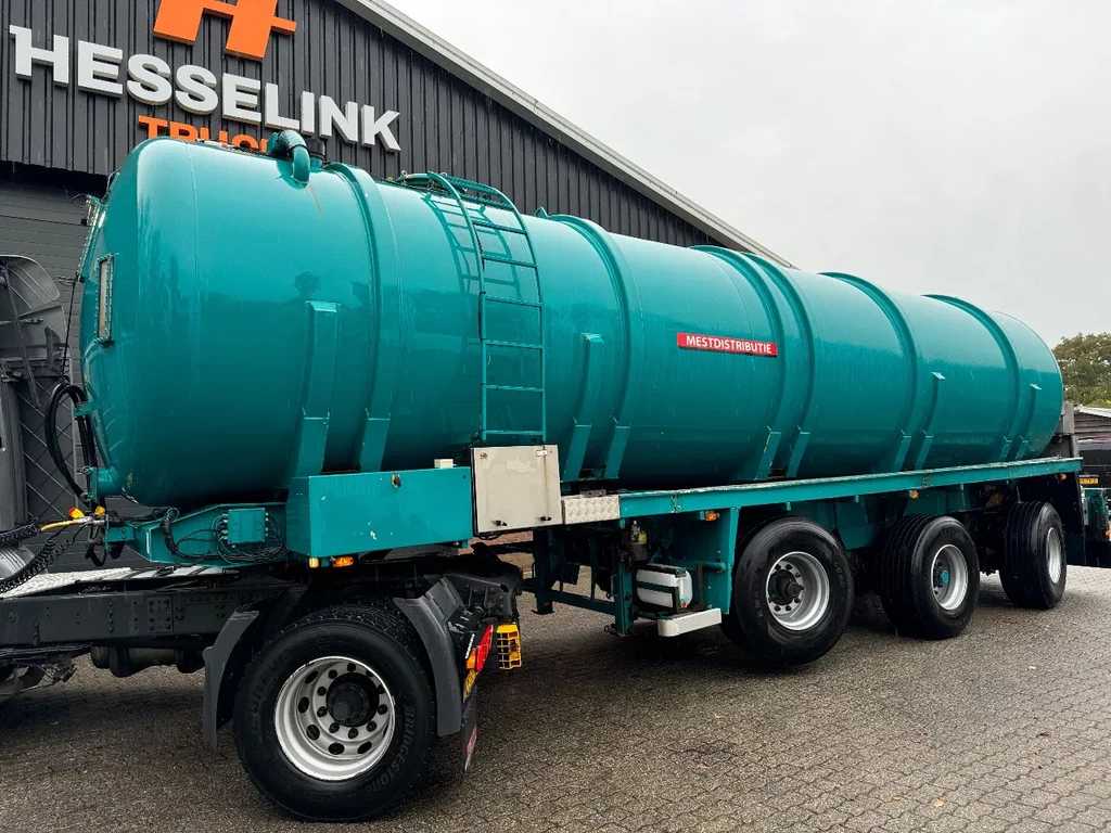 Veenhuis 36m3 RVS Mestoplegger Geijkte weging Nieuwe APK VMA Bemonstering 2x stuuras