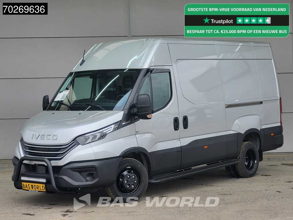 Iveco Daily 35C21 2025 model! 210PK 2x Schuifdeur Dubbellucht LED ACC CarPlay 3.5t trekhaak L2H2 12m3 Airco