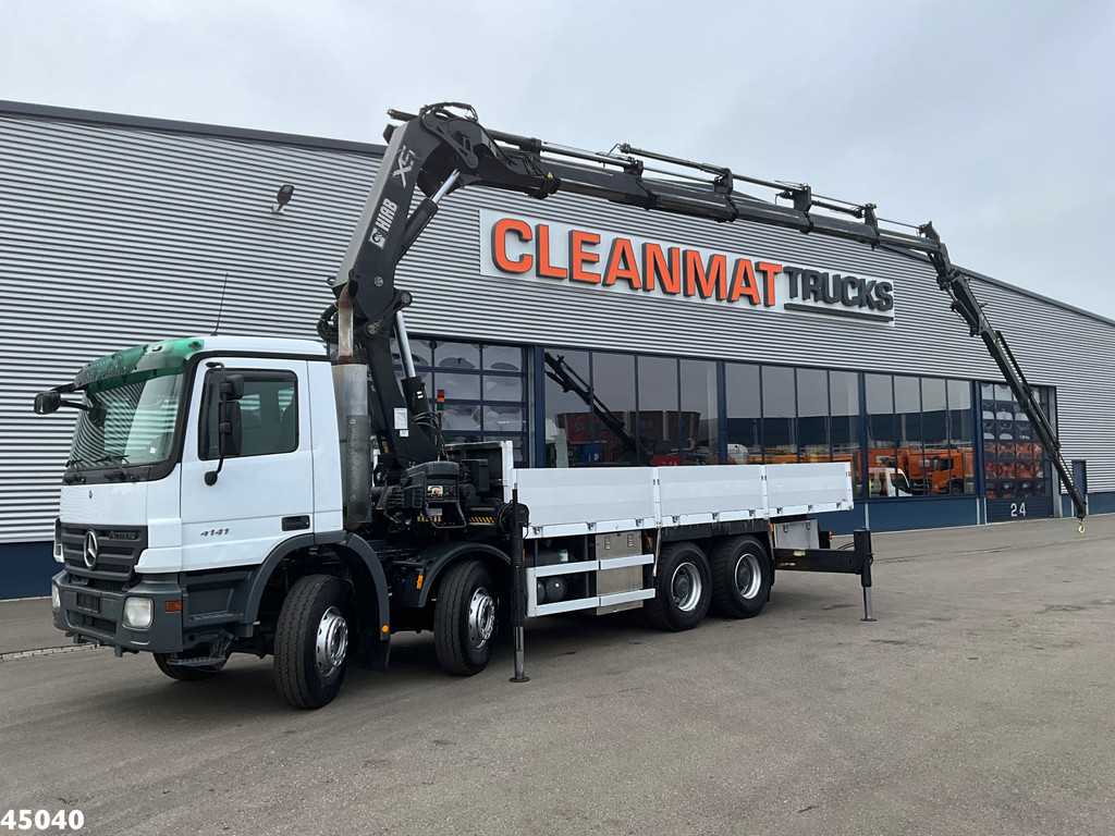 Mercedes-Benz Actros 4141 8x4 manual Hiab 32 Tonmeter laadkraan + Fly-jib