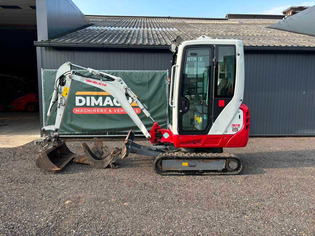 Takeuchi TB 216 NL machine TOP!!  3 buckets