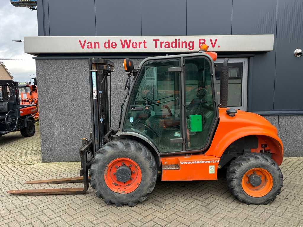 Ruwterreinheftruck Ausa C 250HX4 Triplo 370 Freelift / Sideshift 2260UUR Kubota Diesel 2016