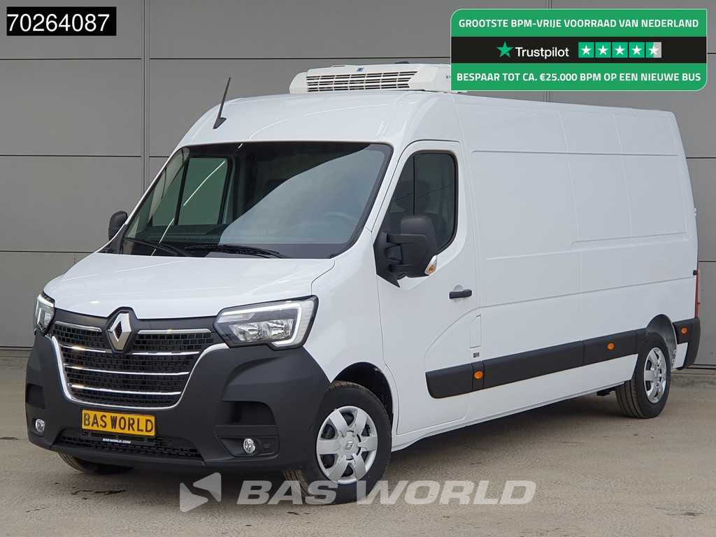 Renault Master 135PK Koelwagen L3H2 Thermo King V-200 MAX 230V stekker Camera Airco Cruise Koeler Koel Kühlwagen 9m3 Airco Cruise control