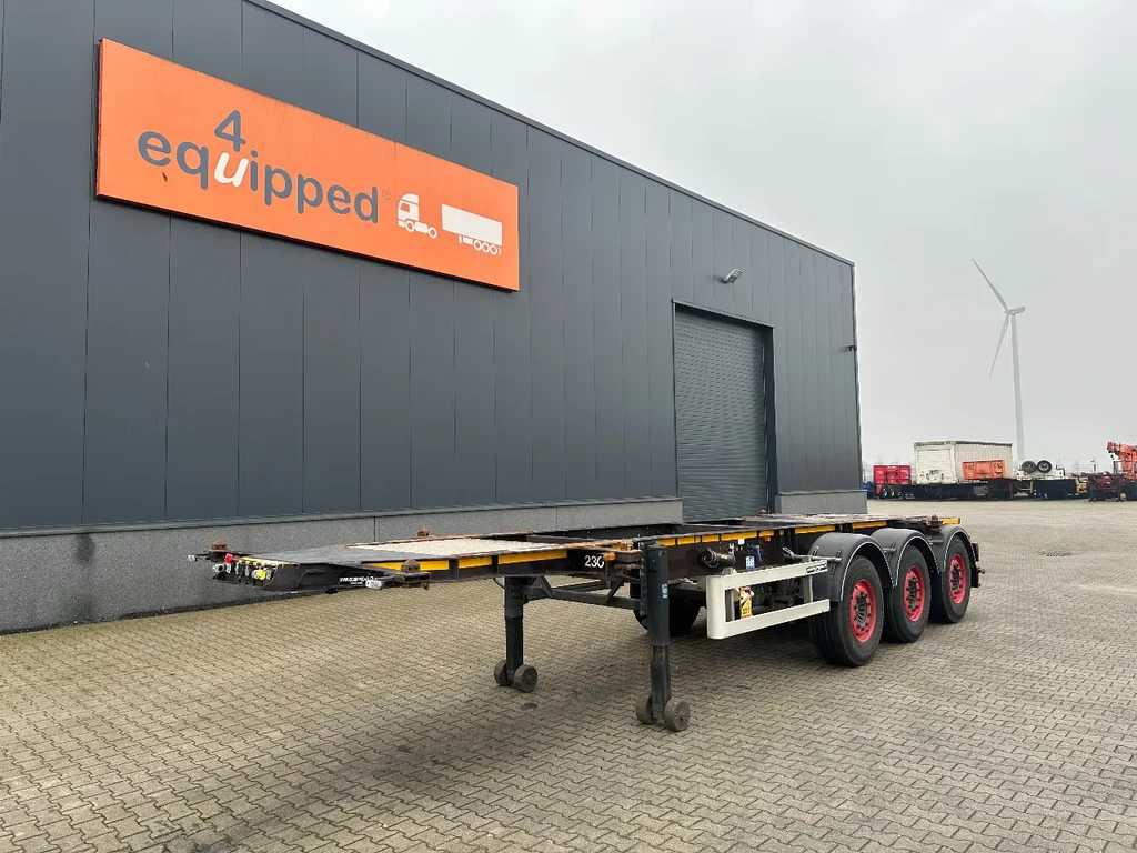 Burg 20FT ADR (EX/II, EX/III, FL, AT), empty weight: 3.690kg, SAF INTRADISC, 2x liftaxle, ALCOA, NL-Chassis, APK/ADR: 07-2025