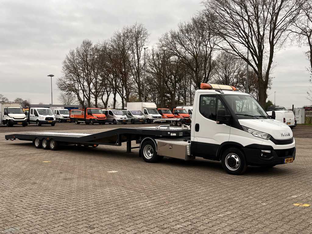 Iveco Daily 40C18 Oplegger trekker Be combi Airco Cruise controle Be combi Be trekker 180pk Euro 6 oplegger opleggertrekker clixstar Autotransporter Bpm vrij ( tijhof )