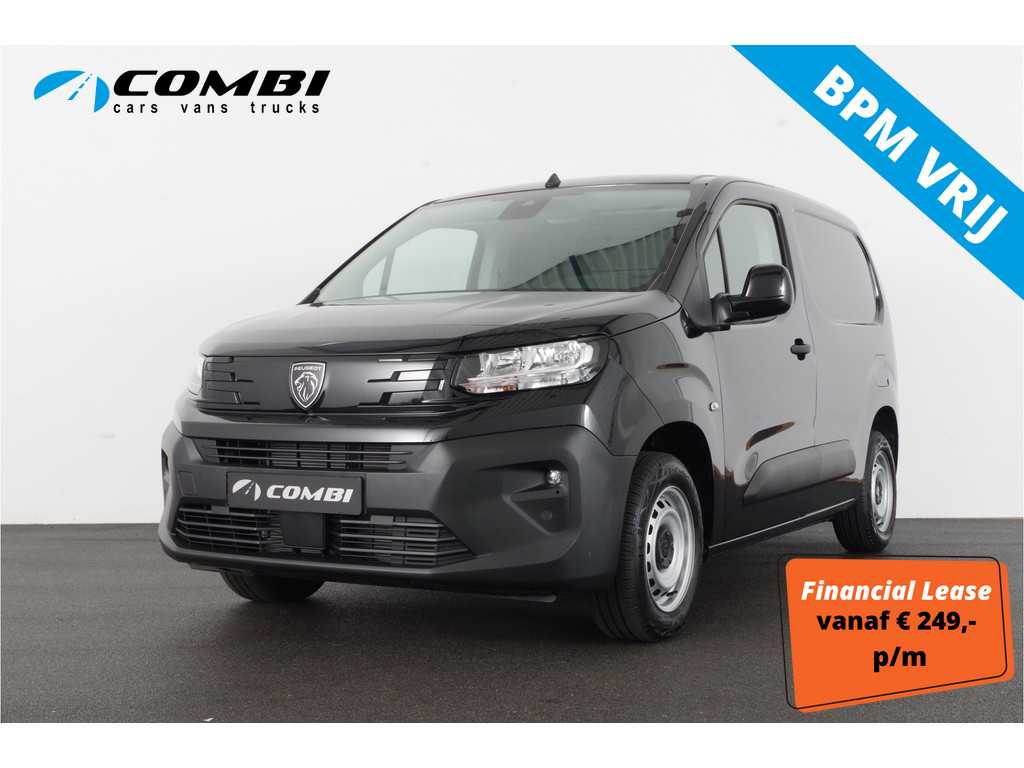 Peugeot Partner 1.5 BlueHDi 100 S&S L1 > parkeersensor/ carplay navi/cruise zwart metallic...