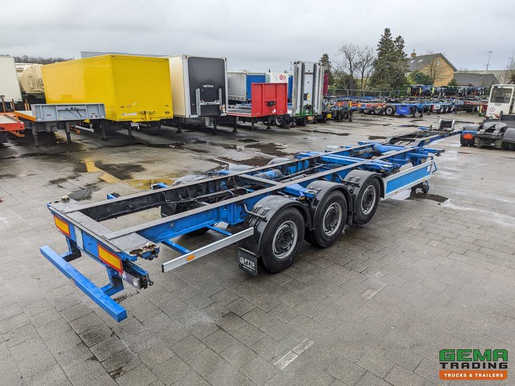 Pacton TXC339 3-Assen SAF - Schijfremmen - Lift-As - Vast - Reservewiel - 2x 20 30 40 45FT