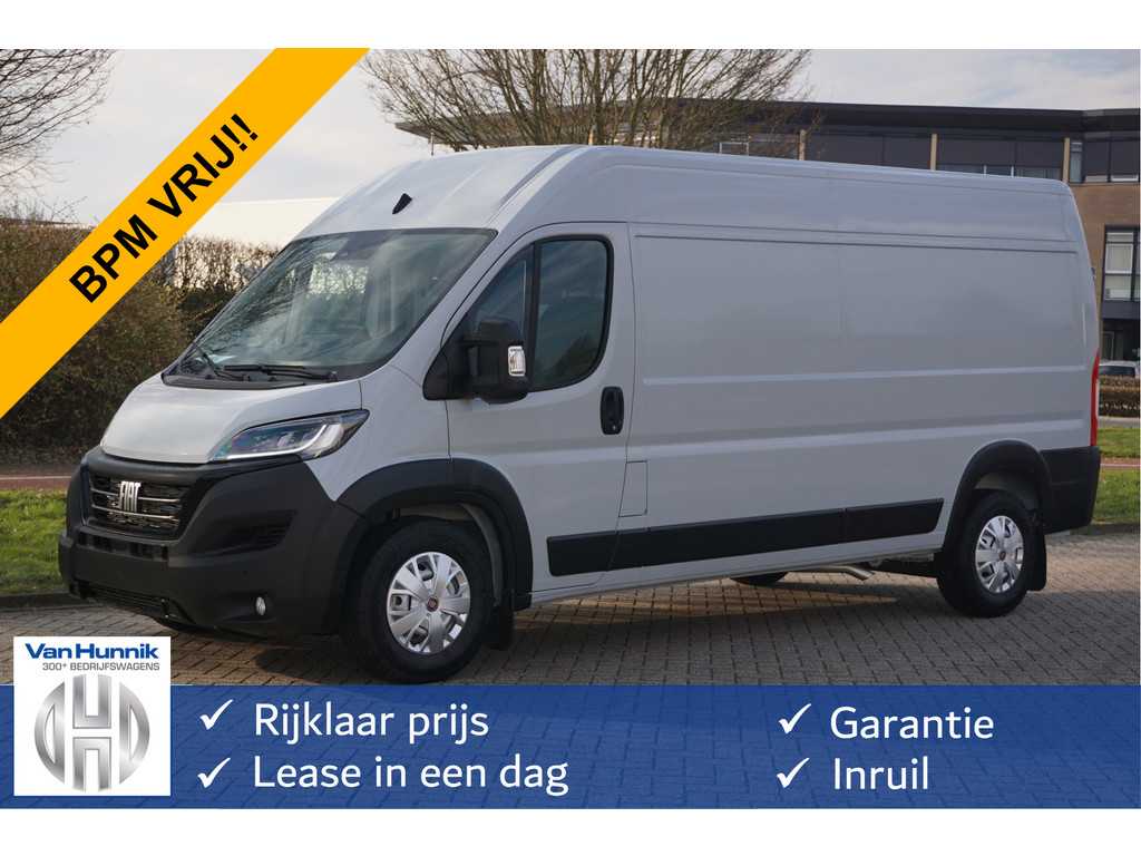 Fiat Ducato Maxi 35 2.2 180PK L3H2 Automaat BPM VRIJ!! Clima, Navi, LED, Cam, ACC, Gev. Stoel, Trekhaak, 270° Deur NR. 982