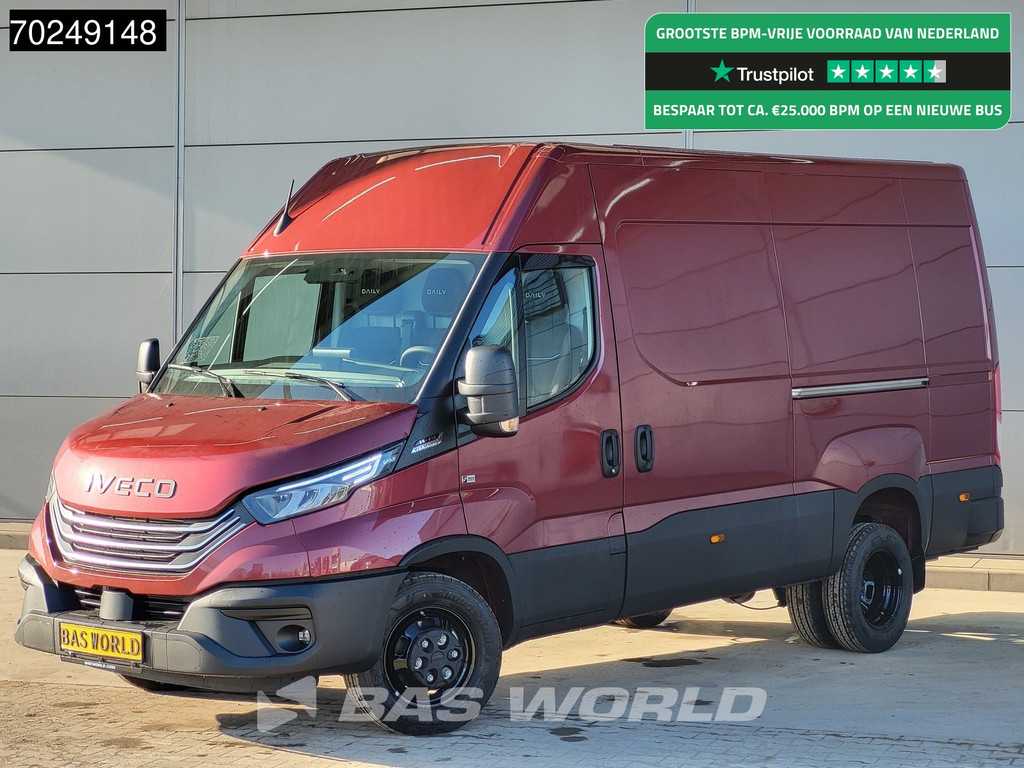 Iveco Daily 35C21 2025 model! 210PK 2x Schuifdeur Dubbellucht LED ACC 3.5t trekhaak Navi L2H2 12m3 Airco Trekhaak