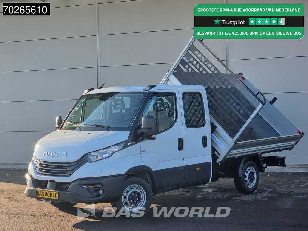 Iveco Daily 35S16 Automaat 3 zijdige Kipper Dubbel Cabine 3.5t trekhaak Tipper Benne Kieper 2m3 Airco Dubbel cabine Trekhaak Cruise control