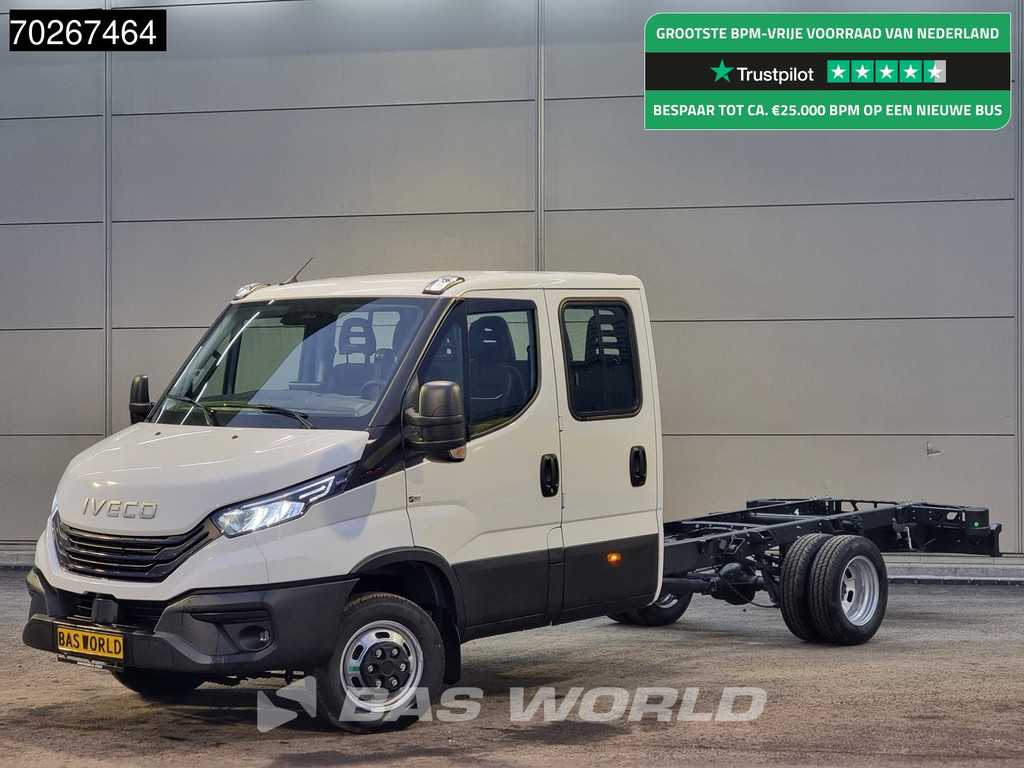 Iveco Daily 35C18 3.0L Dubbel Cabine Chassis 410WB 2025 model LED Navi Camera Airco Cruise Fahrgestell Airco Dubbel cabine Cruise control