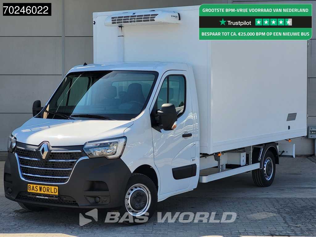 Renault Master 165PK Koelwagen Thermo King V-200 MAX 230V stekker -15 Koel Koeler Vries Kühlwagen Kühlkoffer 17m3 Airco Cruise control