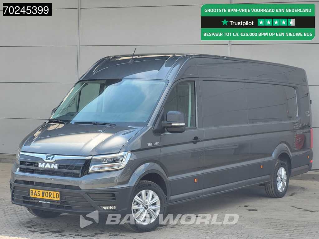 MAN TGE Automaat XXL L5H3 LED LM Velgen Groot scherm CarPlay Camera Airco Cruise 16m3 Airco Cruise control