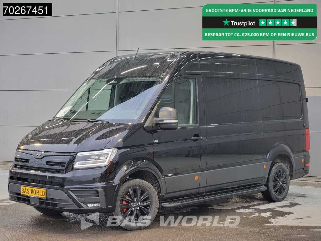 MAN TGE 3.180 Automaat 2025 model Facelift Black Edition L3H3 ACC Trekhaak L2H2 11m3 Airco Trekhaak