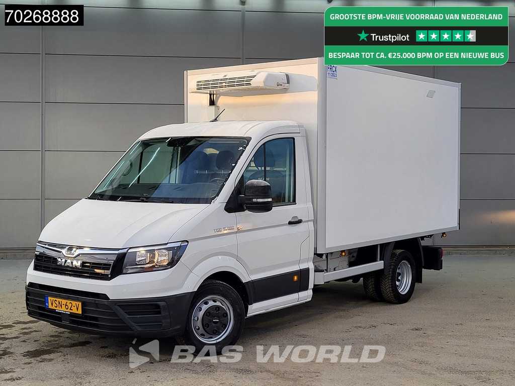 MAN TGE 5.180 Koelwagen Vriezer Bakwagen APK 12-2025 Thermo King 230V  Kuhlkoffer Airco Cruise 12m3 Airco Cruise control