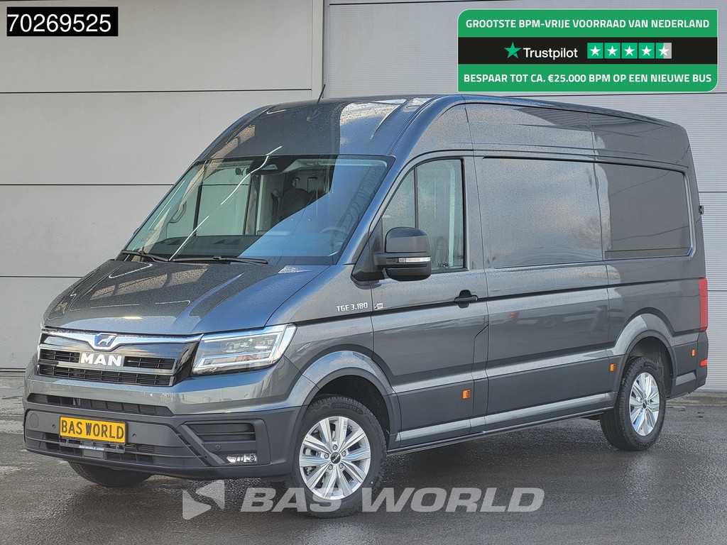 MAN TGE 3.180 Automaat 2025 model Facelift L3H3 Navi CarPlay Camera L2H2 11m3 Airco Cruise control