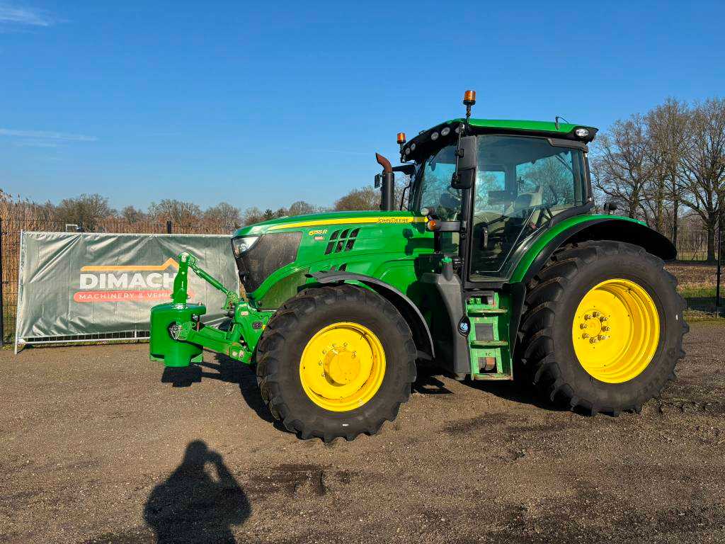 John Deere 6155 R like new! 50km/h luft bremse air brakes 4x4