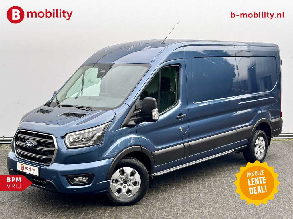Ford Transit 350 2.0 TDCI 165PK L3H2 Limited Automaat Trekhaak 2.800kg | UNIEK* | Trekhaak 2.800kg | Rondomzicht Camera | Apple CarPlay