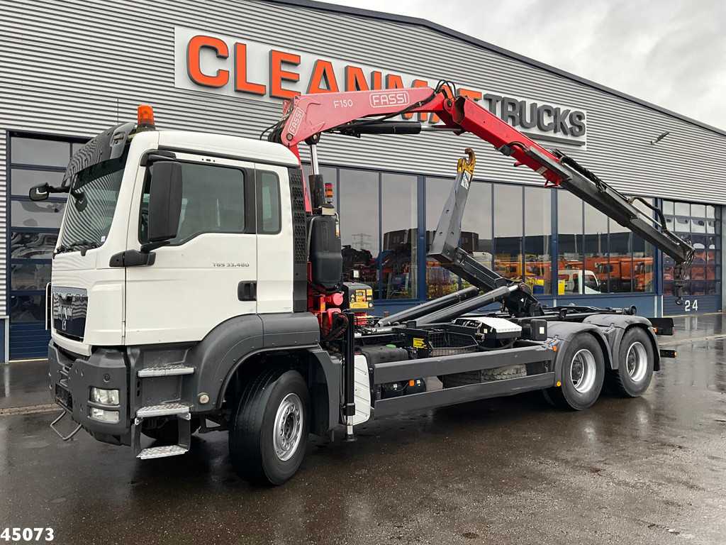MAN TGS 33.480 6x4 Fassi 15 Tonmeter laadkraan