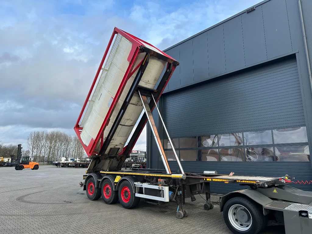 Van Hool 20FT, 66° Tipping-chassis, ADR (EX/II, EX/III, FL, AT), SAF, 2 liftaxles, 380V