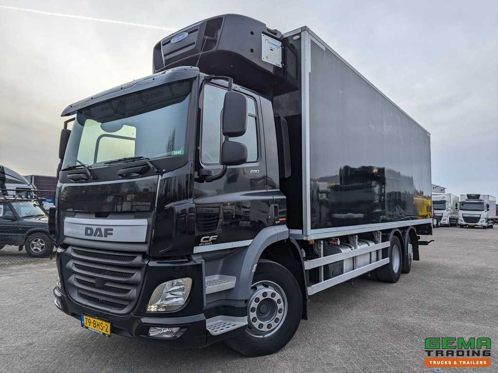 DAF CF 280 FAN 6x2/4 DagCab Euro6 - Koel-VriesBak 7.9m + Carrier Supra 1150MT + Laadklep 2000kg - 10/2025APK 3345