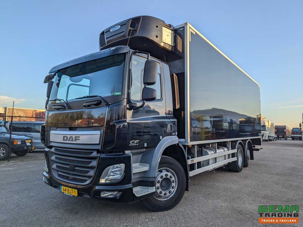 DAF CF 290 FAN 6x2/4 DagCab Euro6 - Koel-VriesBak 7.9m + Carrier Supra 1150MT + Laadklep 2000kg - 07/2025APK 3340