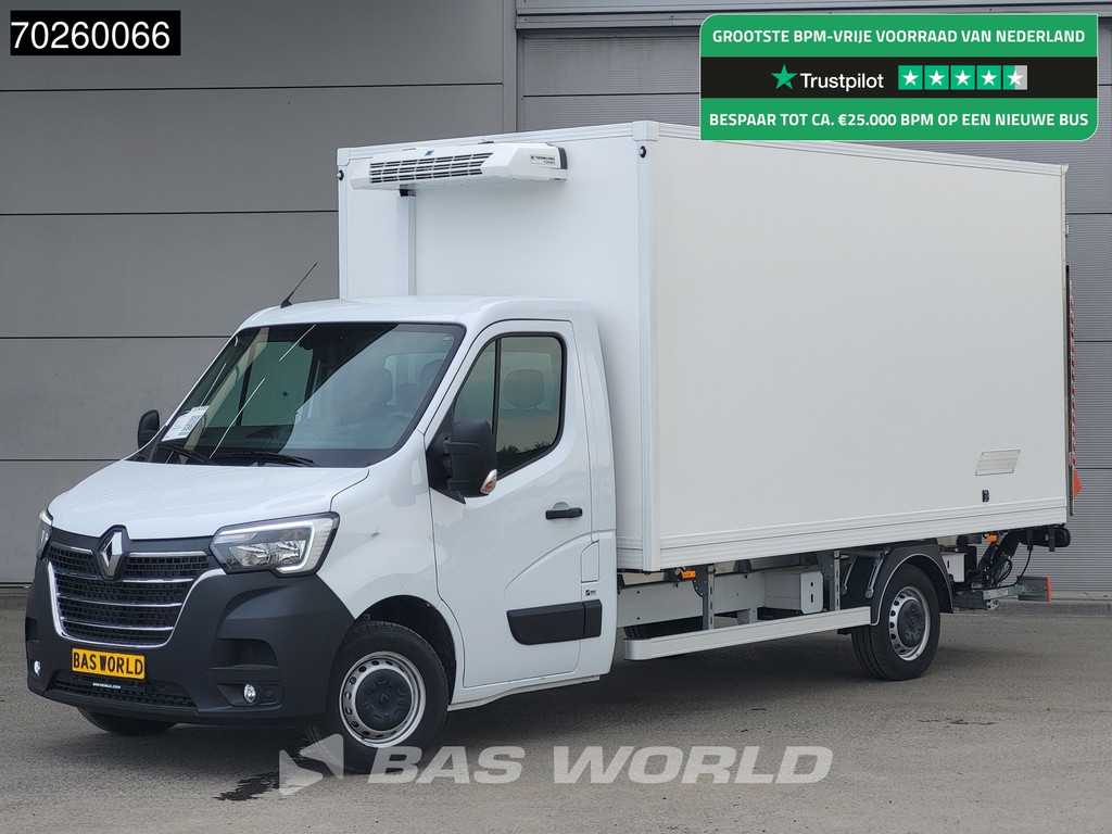 Renault Master 165PK Laadklep Koelwagen Thermo King V-200 MAX 230V stekker -15 Koeler Vries Kühlwagen Kühlkoffer 17m3 Airco Cruise control