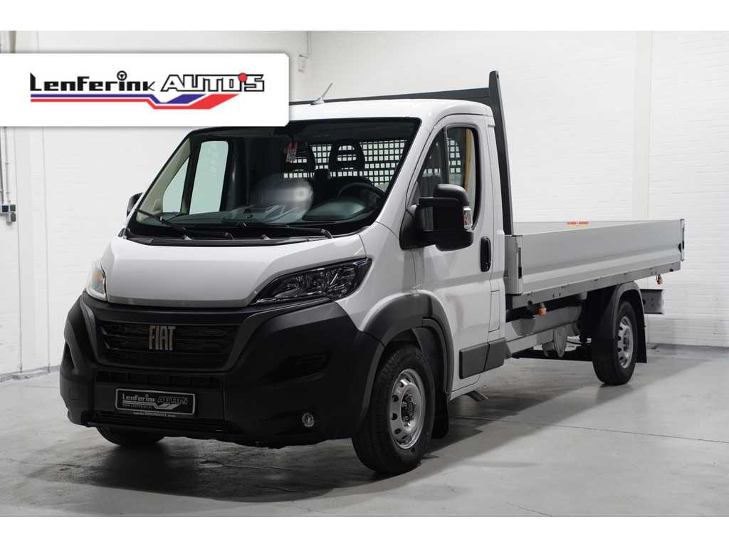 Fiat Ducato 2.2 MJet 140 pk L4 Pick Up / Open Laadbak Airco LxBxH 420x202x40 cm, Cruise Control, 3-Zits