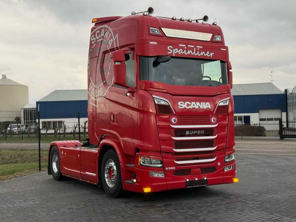 Scania S580 V8 NGS ALCOA, FULL AIR, LEATHER, FULL SPOILER, RETARDER.