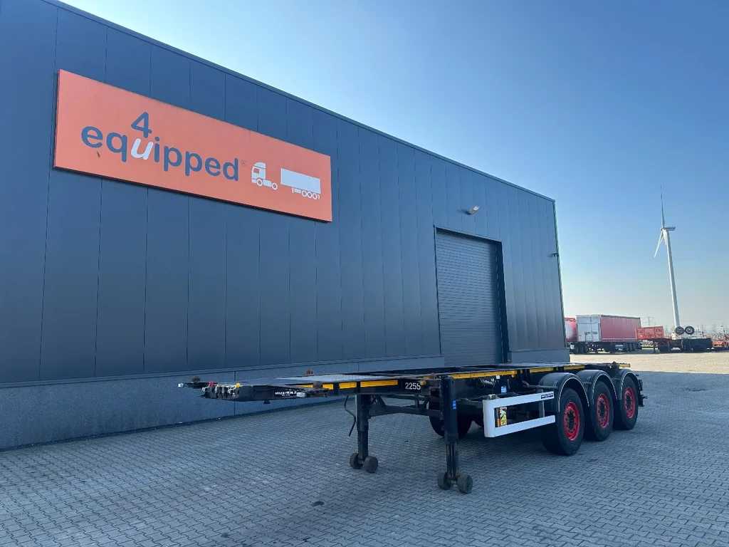 Burg 20FT ADR (EX/II, EX/III, FL, AT) Chassis, 3.690kg, SAF INTRADISC, 2x Liftaxle, NL-chassis, APK/ADR: 08-2025