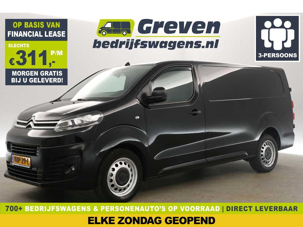 Citroën Jumpy 2.0 BlueHDI L3H1 Airco Cruise Carplay PDC 3 Persoons LED Elektrpakket