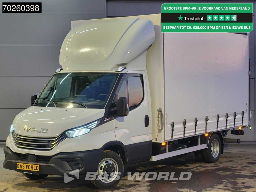 Iveco Daily 35C21 3.0L Automaat Schuifzeilen met Laadklep ACC LED Bakwagen Schuifzeil Zeilen Koffer Meubelbak Airco