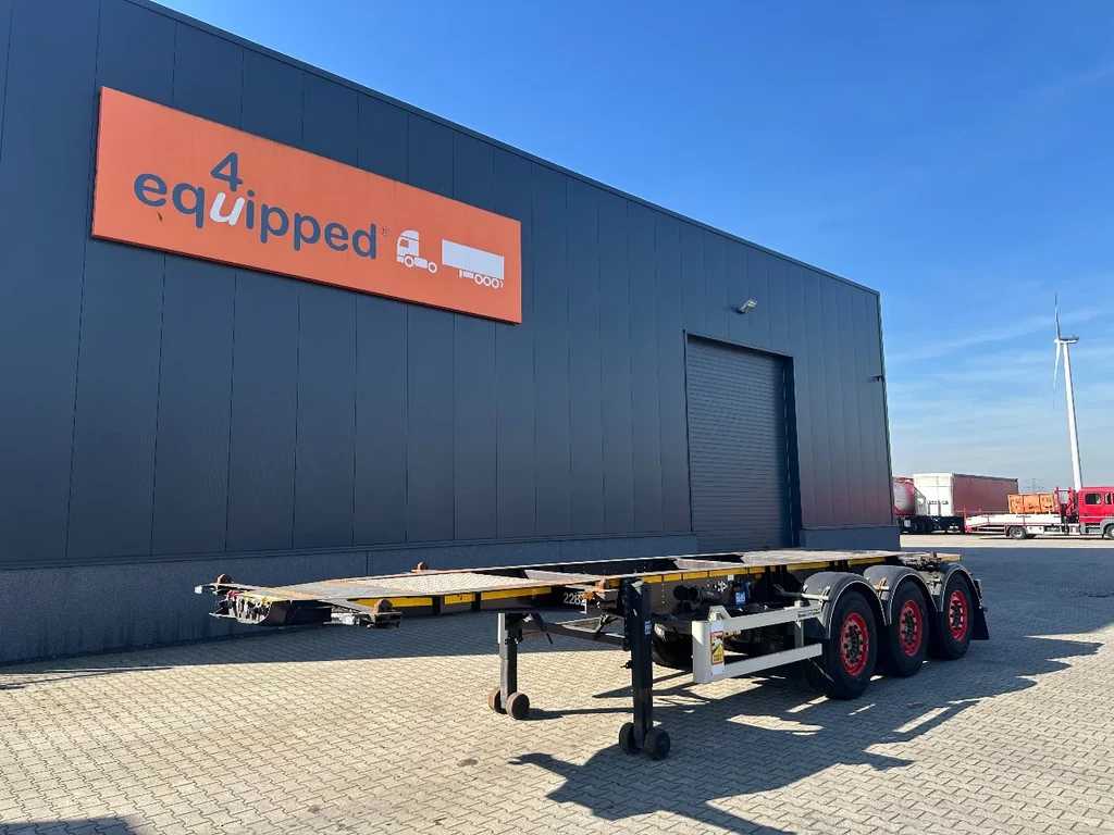 Burg 20FT ADR (EX/II, EX/III, FL, AT) chassis, leeggewicht: 3.690kg, SAF INTRADISC, 2x liftas, NL-chassis, APK/ADR: 10-2025