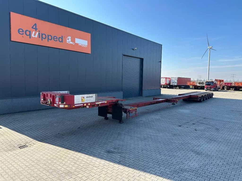 Broshuis 5ABSD-68/2, FIVE AXLE HYDRAULIC STEERED DOUBLE EXTENDABLE (27m) SEMI LOW LOADER