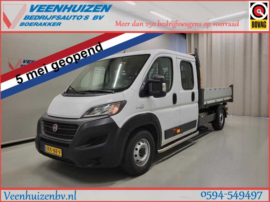 Fiat Ducato 2.3MultiJet Pick-Up Kipper Dubbele Cabine Euro 6!