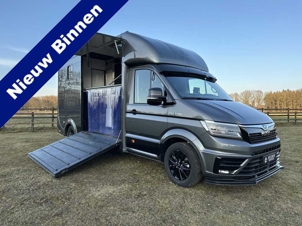 MAN TGE 2-paards paardenvrachtwagen LIVING Grand Weekender 180PK Automaat