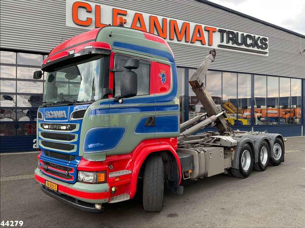 Scania R 580 Super 8x4 Euro 6 Palfinger 20 Ton haakarmsysteem