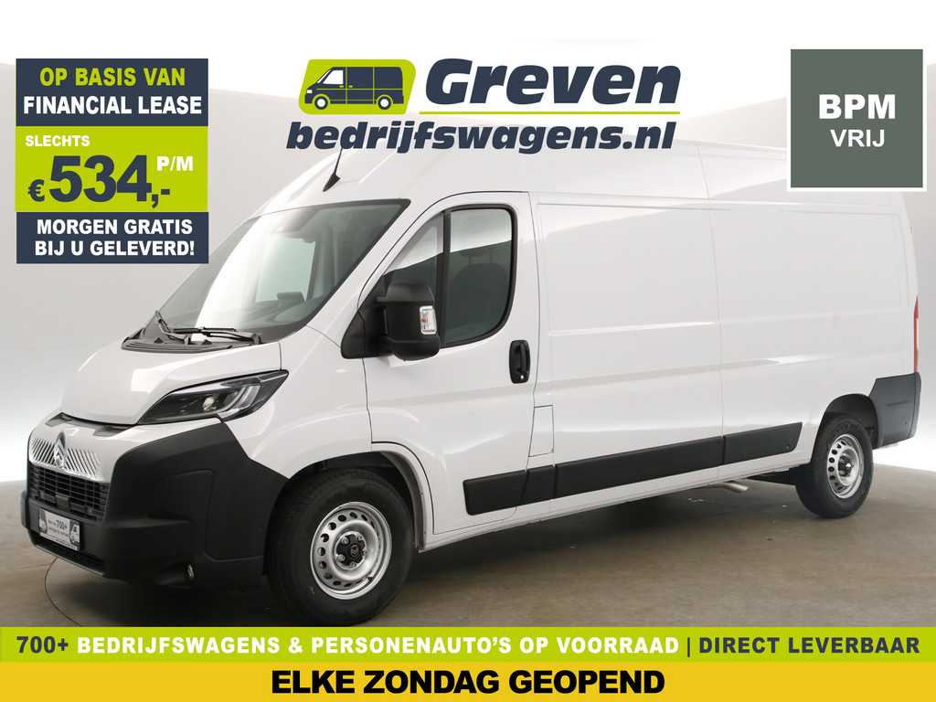 Citroën Jumper 2.2 BlueHDi L3H2 180PK NIEUW | BPM VRIJ | Automaat Airco Camera Virtual Cruise Navi PDC 3 Persoons LED
