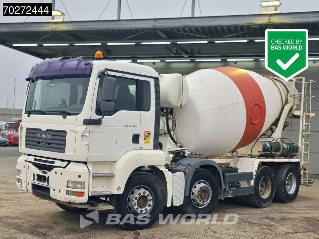 MAN TGA 32.360 8X4 Stetter 9m3 Steelsuspension Euro 4
