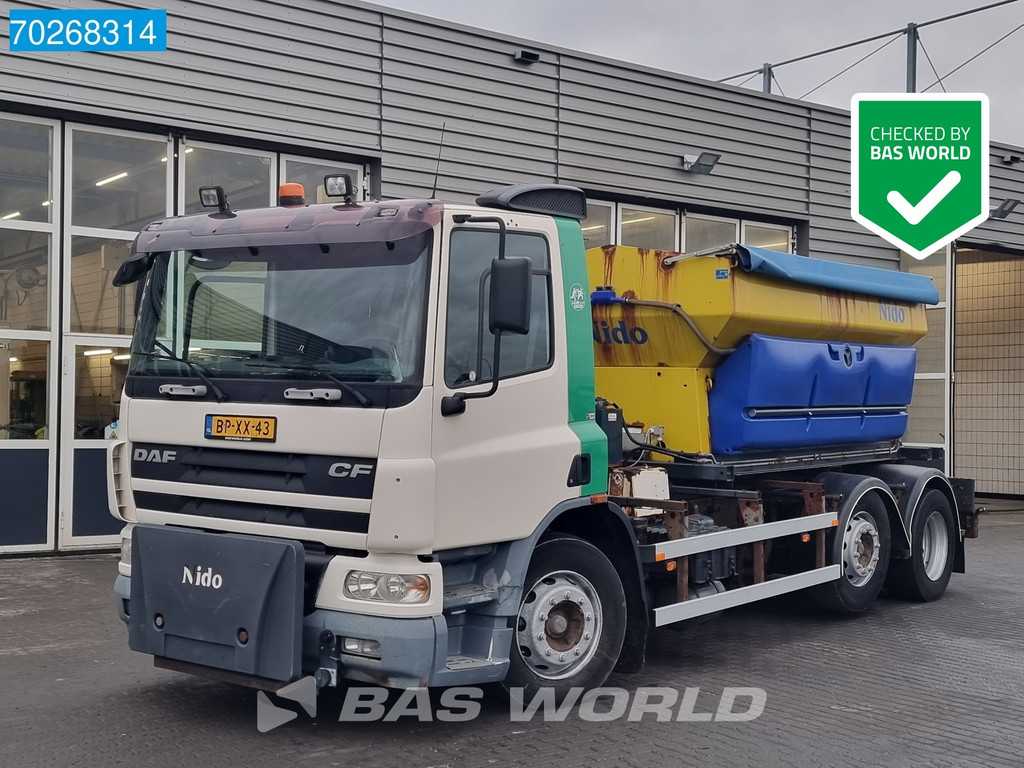 DAF CF75.250 6X2 NL-Truck Nido sand-salt spreader Lift+Lenkachse Euro 3