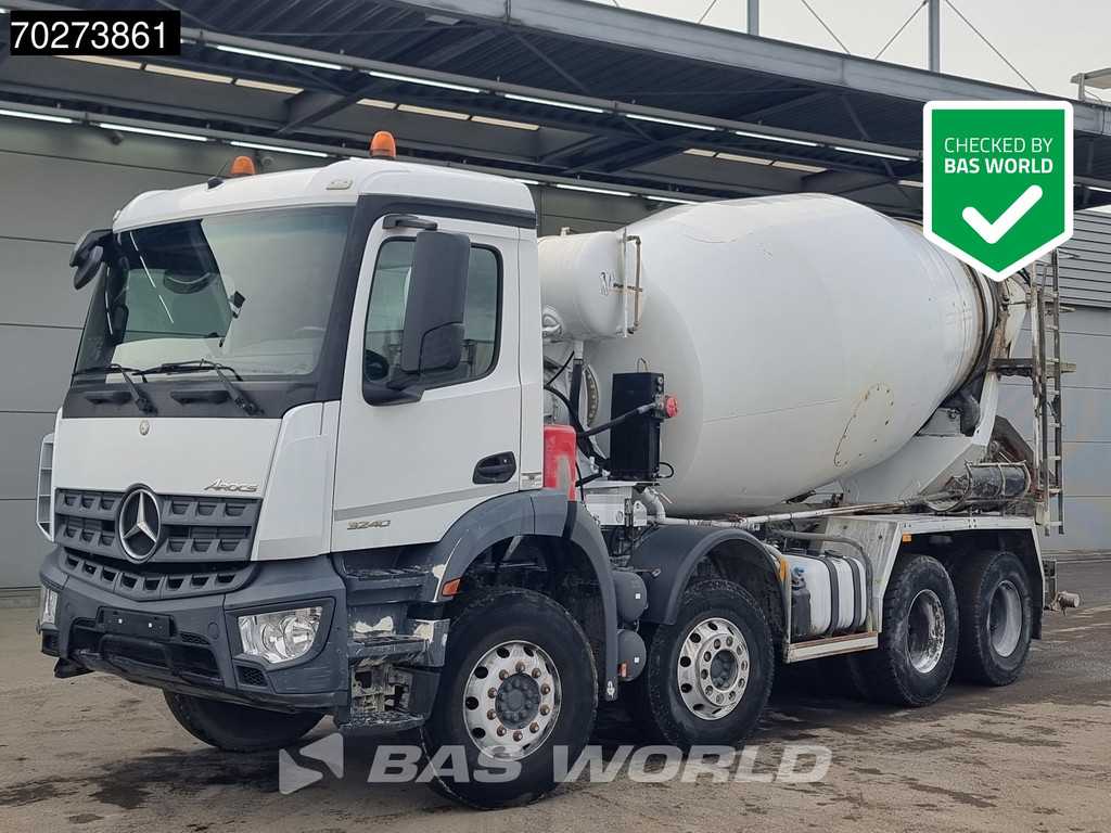 Mercedes Arocs 3240 8X4 9m3 Steelsuspension Automatic Alcoa's Euro 6