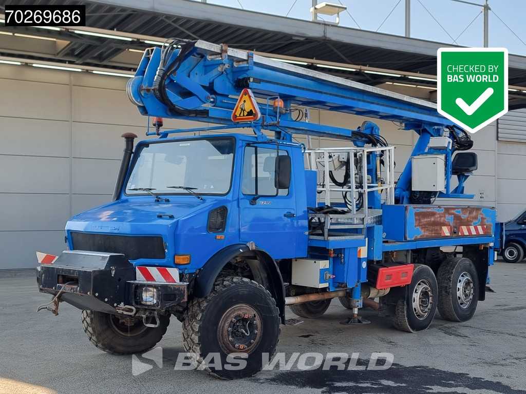 Mercedes Unimog 6X6 Unimog Engin EGI TP 226 hubarbeitsbühne Manual Euro 2