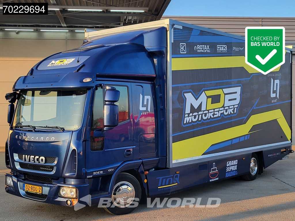 Iveco Eurocargo 90E180 4X2 9tons NL-Truck Mobile workshop race truck Ladebordwand EEV
